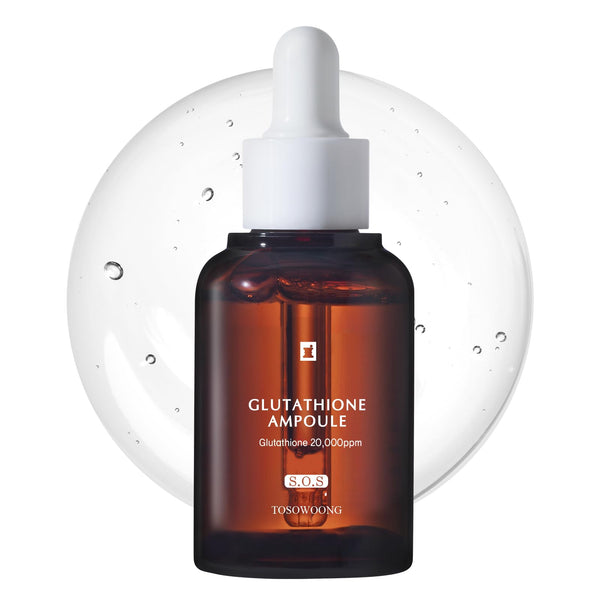 TOSOWOONG Glutathione Serum with 20,000ppm Glutathione, Niacinamide and hyaluronic acid, Dark Spot, Improve skin elasticity, Revitalize complexion, Korean Skincare, 30ml, 1.01 fl. oz.