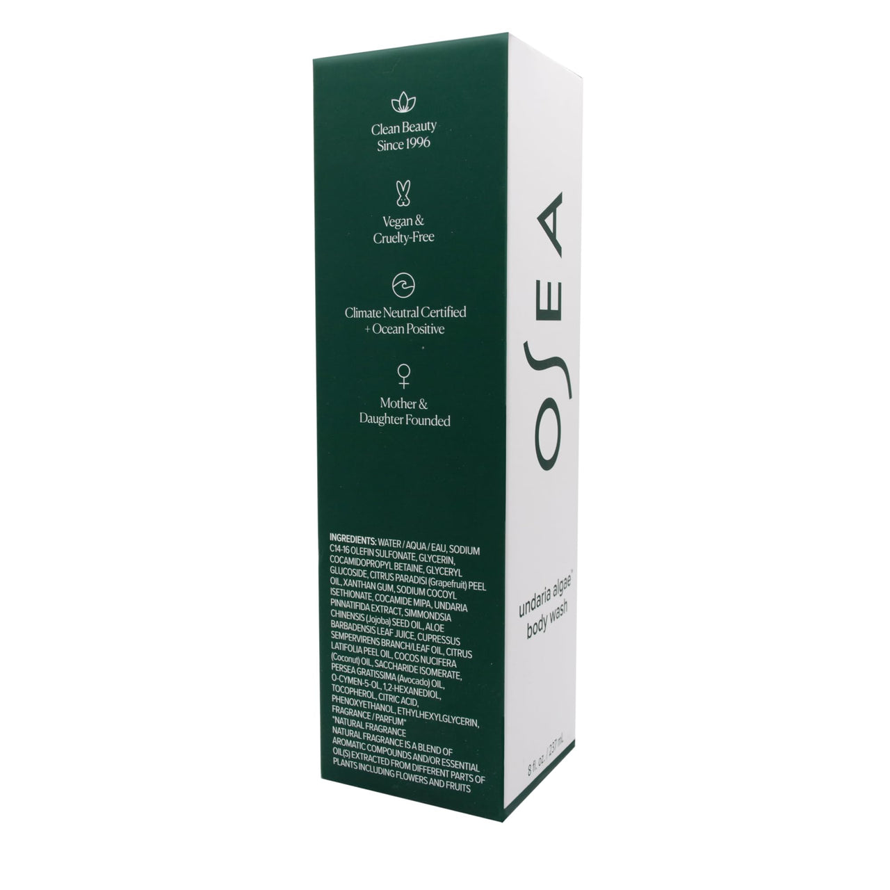 OSEA Undaria Algae™ Body Wash - pH Balanced - Hydrating & Moisturizing Citrus Scented Cleanser - Clean, Vegan, Non-Toxic Skincare - 8oz