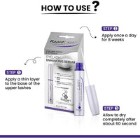 Thumbnail for RapidLash Eyelash Enhancing Serum with HEXATEIN 1 Complex – Lash Serum for Eyelashes Conditioning & Hydrating – Longer-Looking, Fuller and Thicker Appearing Lashes – 3 mL / 0.1 fl oz
