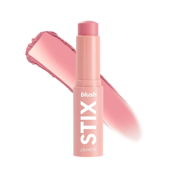 ColourPop Blush Stix - Cream Blush Stick with a Blendable, Hydrating Formula and Natural, Skin-Like Finish - Glowy Summer Makeup for Cheeks, Eyes & Lips - Cool It (0.28 oz)