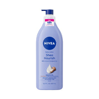 Thumbnail for NIVEA Shea Nourish Body Lotion for Dry Skin with Hyaluronic Acid, Shea Butter and Deep Nourishing Serum, 48-Hour Body Moisturizer, 16.9 Fl Oz Pump Bottle