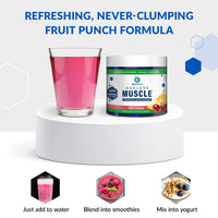 Thumbnail for BioTrust Ageless Muscle Builder - Creatine HMB Powder with Vitamin D3 & Betaine - Build & Preserve Naturally Declining Muscle Mass & Strength - Fruit Punch, 30 Servings