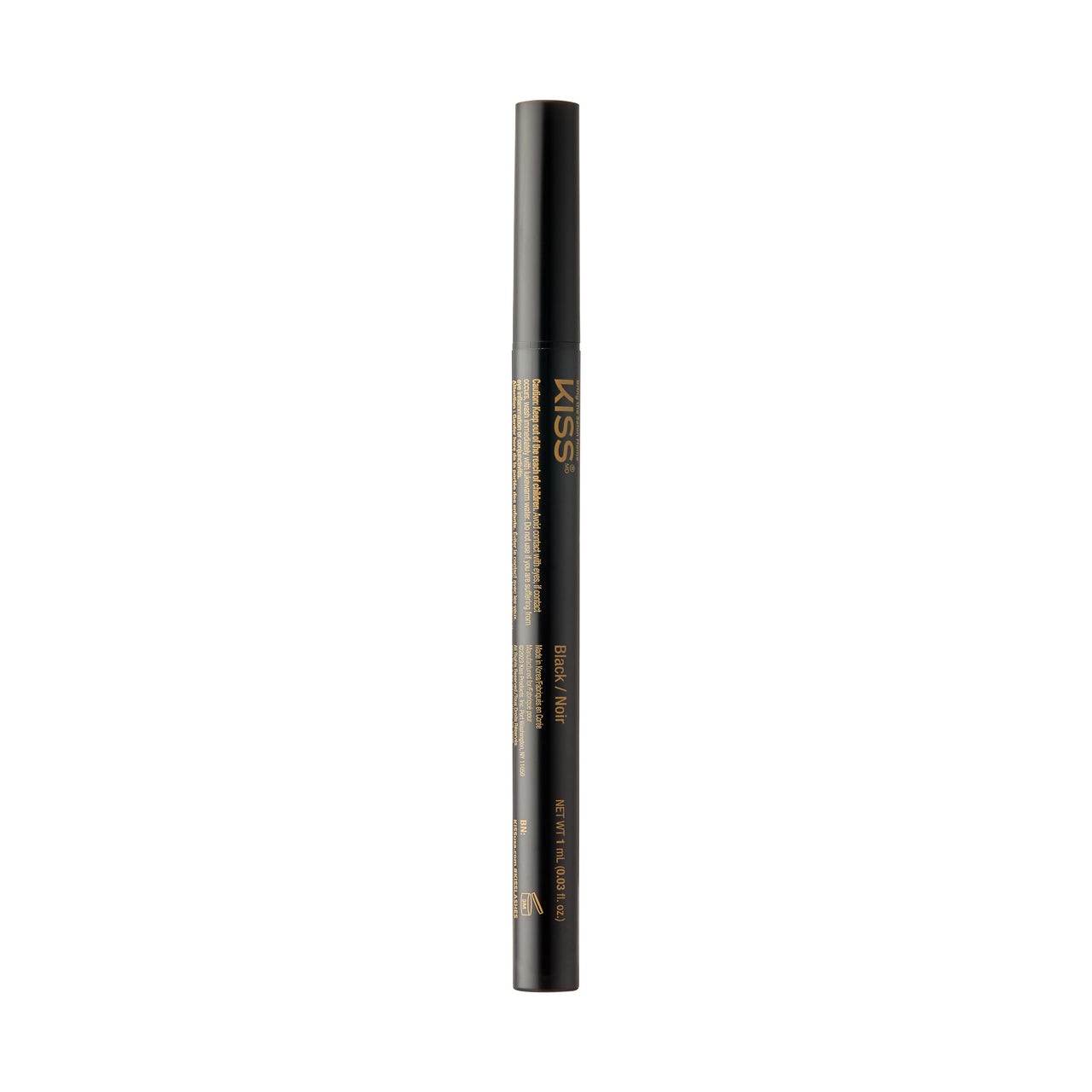 KISS Lash GLUEliner, 2-in-1 Felt-Tip Eyelash Adhesive and Eyeliner, Matte Finish, Foolproof Application, Easy Touch-Up, 0.03 Fl Oz.- Black, Packaging May Vary