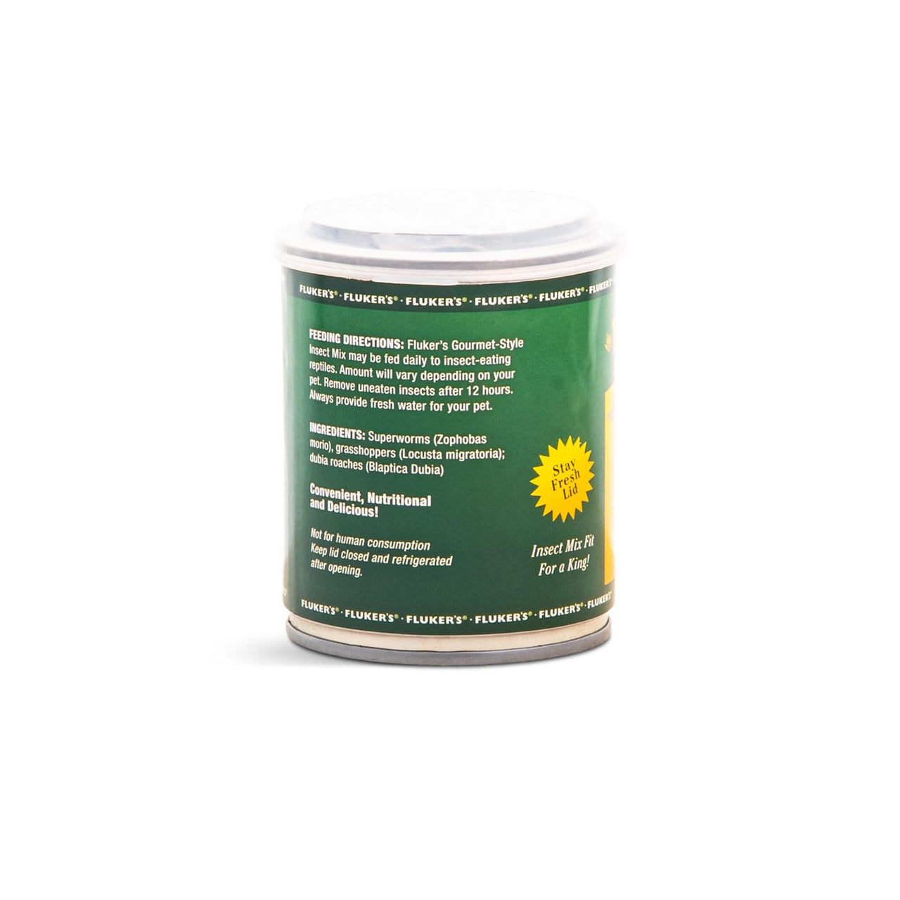 Fluker's Gourmet Canned Food for Reptiles, Fish, Birds and Small Animals, Insect Mix, 2.75 oz
