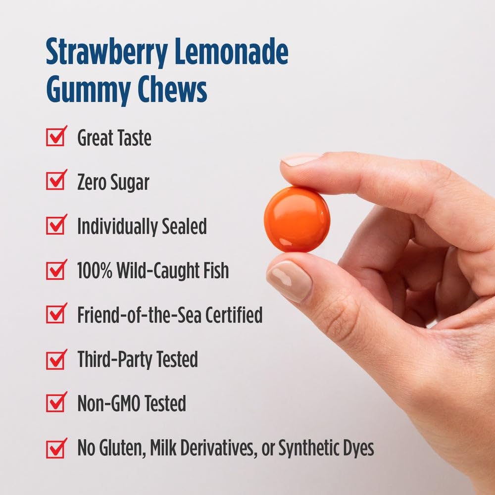 Nordic Naturals Children’s Eye Health Gummies, Strawberry Lemonade - 30 Gummies for Kids - 484 mg Total Omega-3s DHA, Lutein & Zeaxanthin - Brain Health, Antioxidant Support, Non-GMO - 30 Servings