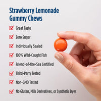 Thumbnail for Nordic Naturals Children’s Eye Health Gummies, Strawberry Lemonade - 30 Gummies for Kids - 484 mg Total Omega-3s DHA, Lutein & Zeaxanthin - Brain Health, Antioxidant Support, Non-GMO - 30 Servings