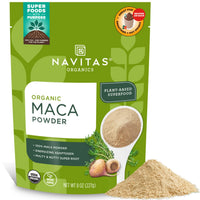 Thumbnail for Navitas Organics Maca Powder – 100% Gelatinized Peruvian Maca for Adaptogen Smoothies, Lattes, Baking & More – Energize & Balance - USDA Organic, Non GMO, Vegan, Gluten Free (8oz. Bag, 45 Servings)
