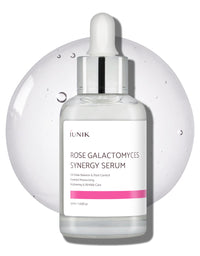 Thumbnail for iUNIK Rose Galactomyces Synergy Vegan Face Serum 1.69 Fl Oz Naturally Fermented Rose Water Hydrating Ampoule Serum Deep Moisturizing Pore Minimizing Alcohol-free Chemical-free Korean Skincare