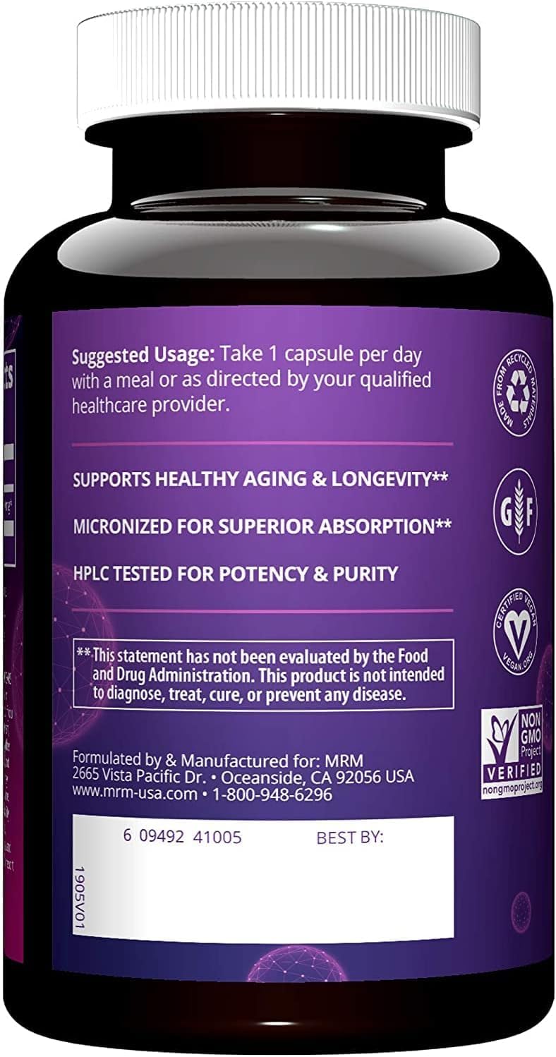 MRM Nutrition DHEA 50mg - for Women and Men - Micronized DHEA Supplement for Healthy Aging, Lean Muscle, and Enhanced Absorption Formula, Vegan, Gluten-Free, Non-GMO - 90 Servings