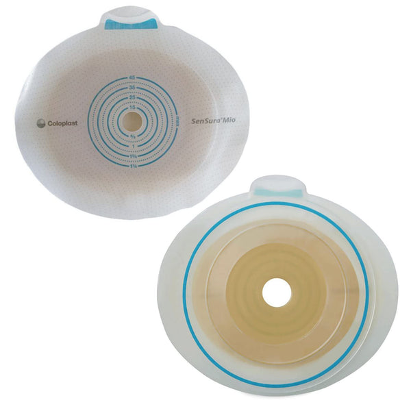 SenSura Mio Flex Trim to Fit Ostomy Barrier Elastic Adhesive 40 mm Flange 5 per Box 10551
