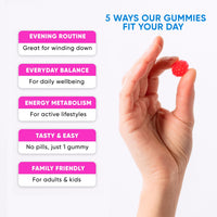 Thumbnail for Magnesium Glycinate Gummies 400mg, High Absorption Magnesium Supplement for Women, Men and Kids, Muscle Support and Relaxation, Sugar Free, Vegan, 60 Days Supply