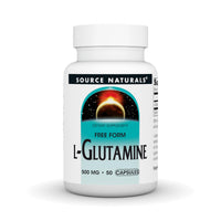 Thumbnail for Source Naturals L-Glutamine, Free Form Amino Acid That Supports Metabolic Energy*, 500mg - 50 Capsules