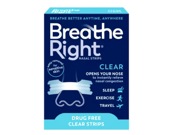 Breathe Right Nasal Strips, Small/Medium, Clear, 30 Count