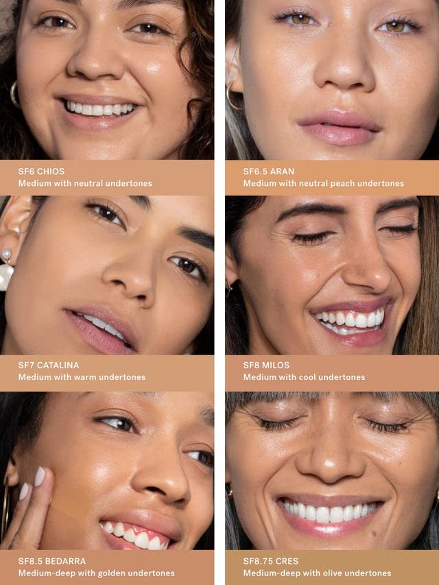 ILIA - True Skin Serum Foundation | Non-Comedogenic, Cruelty-Free, Vegan, Weightless Feel, Buildable Coverage, Safe for Sensitive Complexion (Aran SF6.5)
