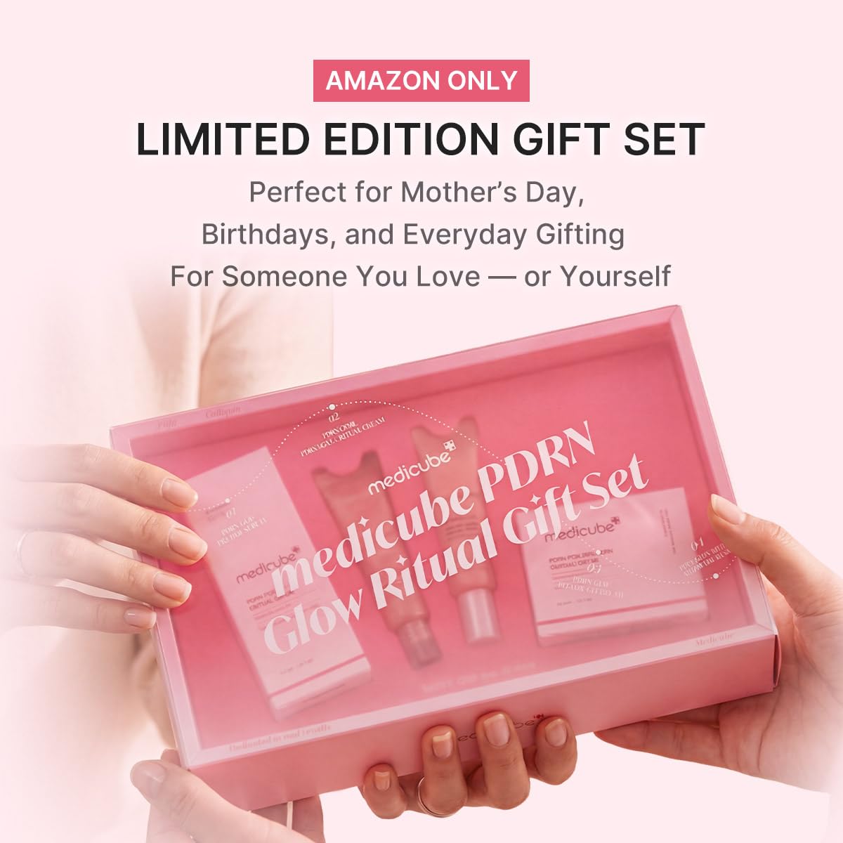 medicube PDRN Glow Ritual Gift Set | Collagen, Retinol, Peptides for Firm & Glow | Full Size Serum, Cream & Mini Eye Cream, Mask | Skincare Gift Set, Korean Skincare Set, Gifts for Her