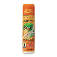 Thumbnail for Badger Sweet Orange Cocoa Butter Lip Balm - .25oz Stick