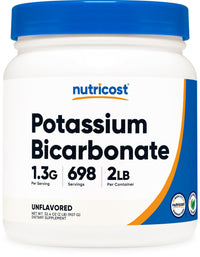 Thumbnail for Nutricost Potassium Bicarbonate Powder 2 LB - Gluten Free, Non-GMO