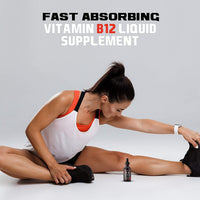 Thumbnail for VITBOOST Vegan Liquid B-12 Drops – 60 x 5000 mcg Extra Strength Raspberry Flavored Vitamin B12 Liquid Methylcobalamin sublingual Supplement | Designed to Maximize Absorption & Energy | Gluten Free
