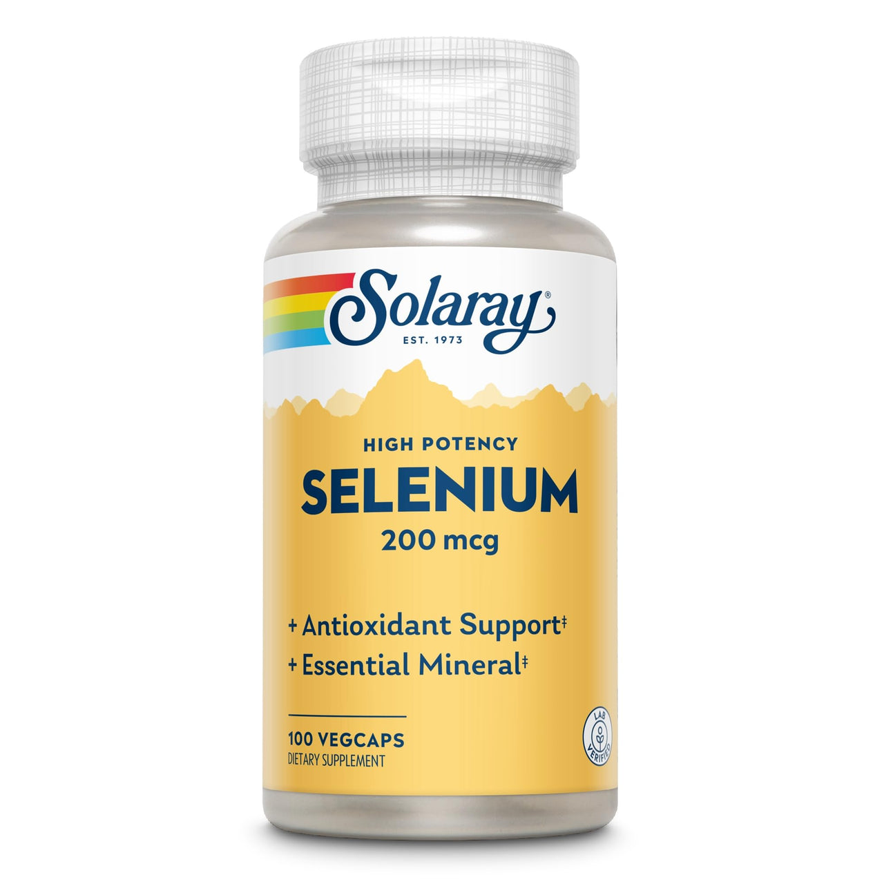 SOLARAY Selenium 200 MCG High Potency, 100 CT