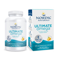 Thumbnail for Nordic Naturals Ultimate Omega, Lemon Flavor - 180 Soft Gels - 1280 mg Omega-3 - High-Potency Fish Oil with EPA & DHA - Promotes Brain & Heart Health - Non-GMO - 90 Servings