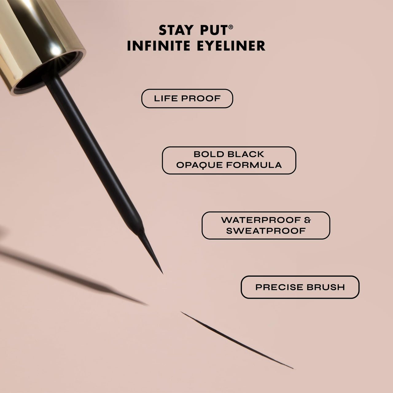 Milani Stay Put Infinite Eyeliner for Sharp, Precise Lines, Black