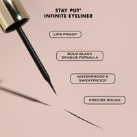 Thumbnail for Milani Stay Put Infinite Eyeliner for Sharp, Precise Lines, Black