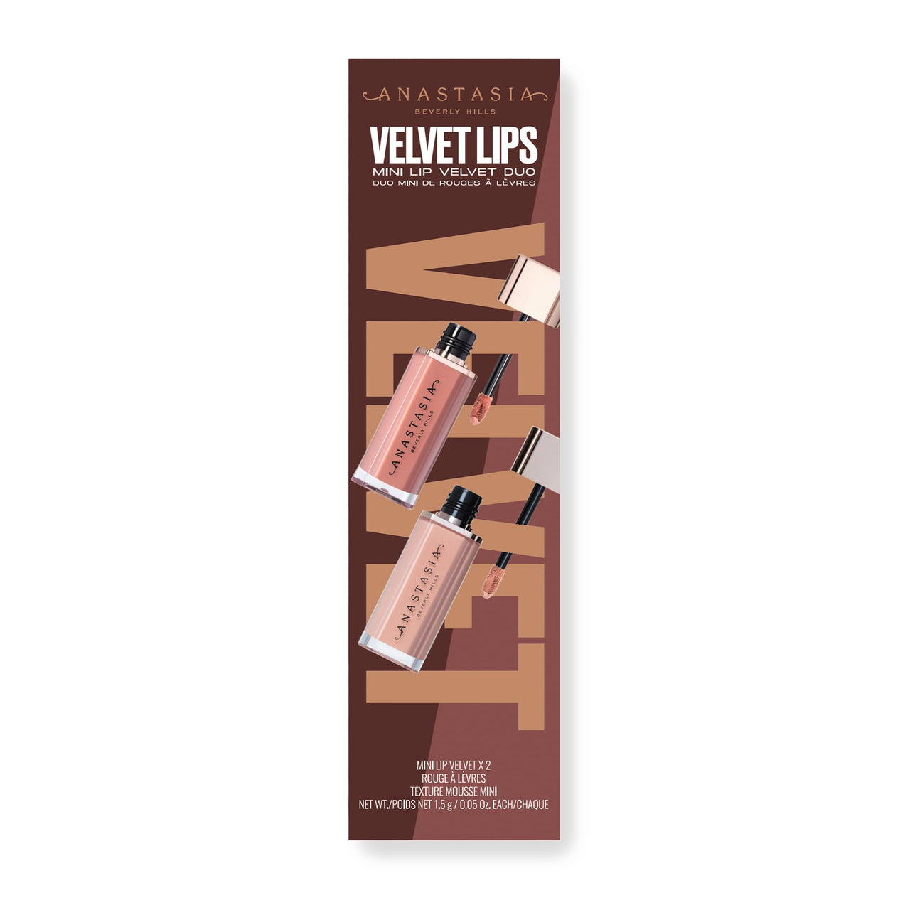 Anastasia Beverly Hills - VELVET LIPS Mini Lip Velvet Duo - Softy + Peachy Nude - Holiday Gift Set