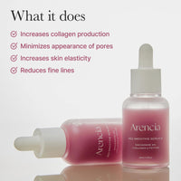 Thumbnail for Arencia Red Collagen + Peptide Smoothie Serum, 8% Niacinamide, Vitamin C, Vitamin E, lifting anti-aging serum for skin texture for glass skin