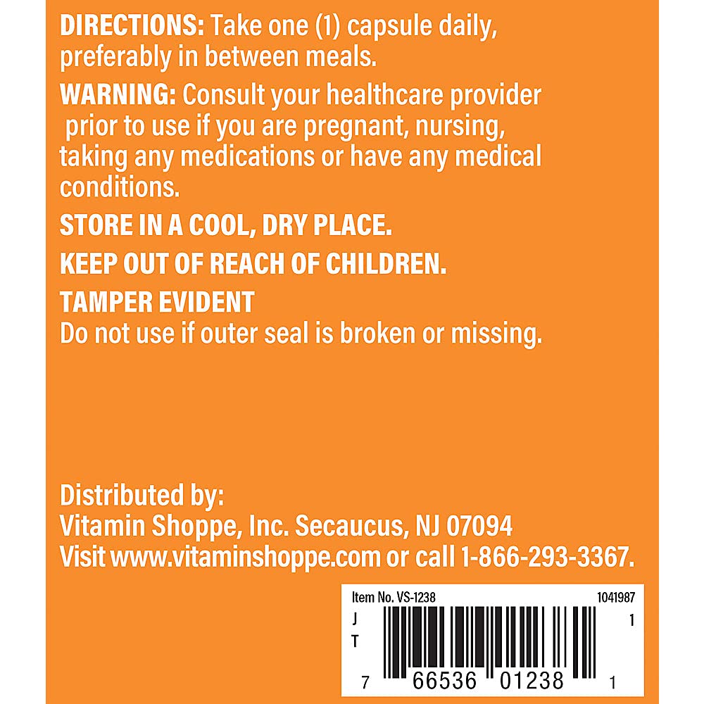 The Vitamin Shoppe Taurine 500mg with B6 - Cardiovascular & Antioxidant Support | Free-Form Amino Acid | 300 Capsules | Cellular Health