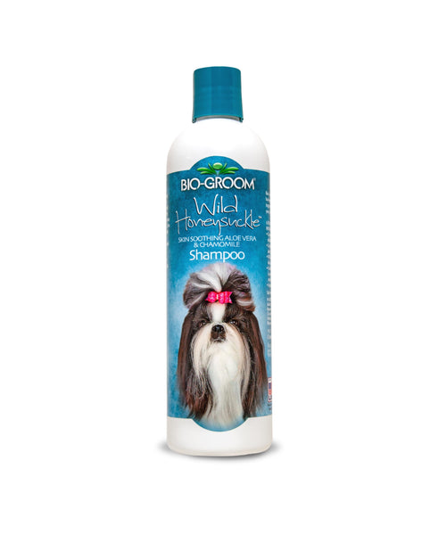 Bio-Groom Wild Honeysuckle Dog Shampoo - Natural Scent Pet Shampoo, Aloe Vera, Chamomile, Cat & Dog Bathing Supplies, Puppy Wash, Cruelty-Free, Made in USA, Quick Rinse Cat Shampoo - 12 fl oz 1-Pack