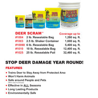 Thumbnail for Epic REPELLENTS Deer Scram All Natural Granular Repellent - All-Natural, Animal, People and Pet Safe Granule (6 lb Bag)