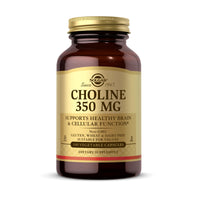 Thumbnail for Solgar Choline 350 mg - 100 Vegetable Capsules - Non-GMO, Vegan, Kosher - 100 Servings