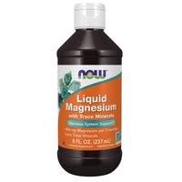 Thumbnail for NOW Supplements, Liquid Magnesium with Trace Mineral, Nervous System Support*, 8-Ounce