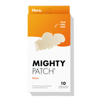 Thumbnail for Mighty Patch Nose Pimple Patches from Hero Cosmetics, Large Hydrocolloid Pore Strips, Dermatologist Approved, Overnight, Pimple Stickers to Absorb Acne Nose Gunk, 10 Count