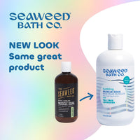 Thumbnail for Seaweed Bath Co. Bubbling Muscle Soak, Tea Tree Lavender Scent, 12 Ounce, Sustainably Harvested Seaweed, French Sea Clay, Arnica