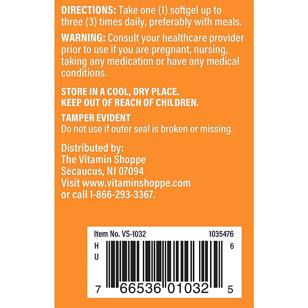 The Vitamin Shoppe Phosphatidyl Choline 385MG (from Soy Lecithin) (100 Softgels)