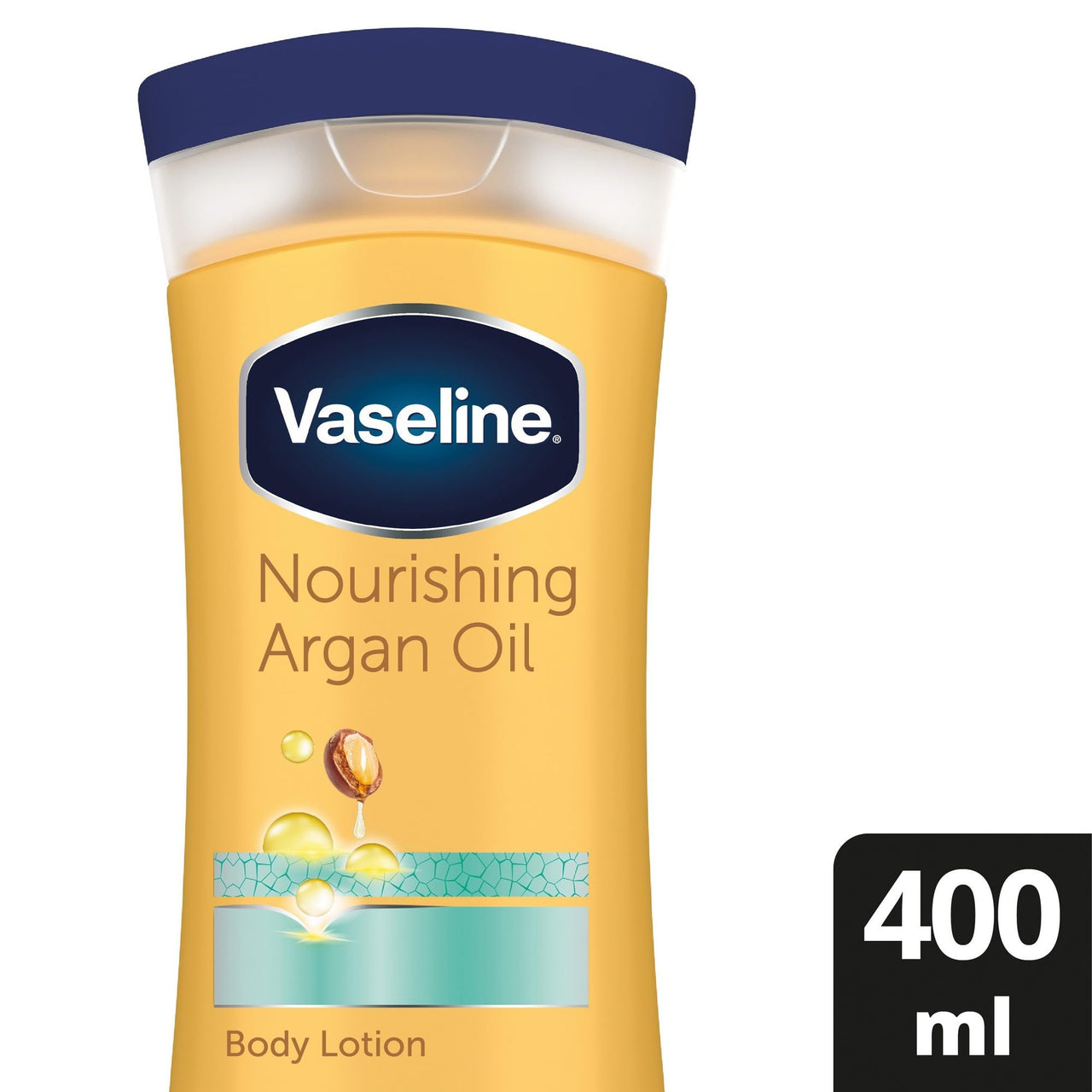 Vaseline Intensive Care Nourishing Argan Oil Lotion, 72h Protection, 400ml
