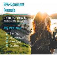 Thumbnail for Nordic Naturals EPA, Lemon - 60 Soft Gels - 1210 mg Omega-3 - High-Intensity EPA Formula for Positive Mood, Heart Health & Healthy Immunity - 30 Servings