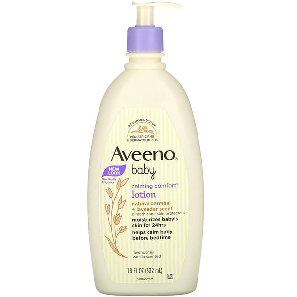 Aveeno Calming Comfort Lotion, Lavender & Vanilla, 18 fl oz (532 ml)