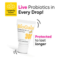 Thumbnail for BioGaia Protectis Baby Probiotic Drops | Baby Essentials for Colic & Gas Relief | Safe for Newborns | Ease Crying, Fussing, Colic, Gas, Spit-ups & Constipation | No Dairy, Soy & Gluten | 5mL (2-Pack)