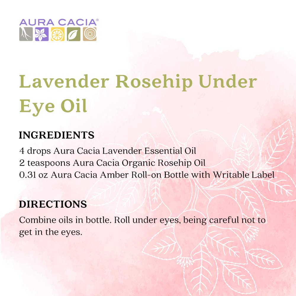 Aura Cacia Organic Rosehip Skin Care Oil | GC/MS Tested for Purity | 30ml (1 fl. oz.)