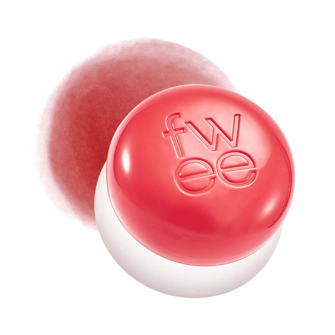 fwee Blurry Pudding Pot | Airbrushed Blush & Lip, Buildable & High Pigment, Long-lasting, Lightweight, Natural Soft Matte Finish, Satin Finish Blurring Blush - Girls (Coral Red) | 0.17 oz