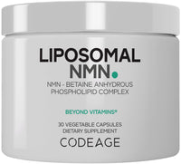 Thumbnail for Codeage Liposomal NMN & TMG Supplement - Nicotinamide Mononucleotide NAD+ Precursor, Betaine Anhydrous Trimethylglycine TMG - Non-GMO - 30 Capsules