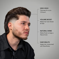 Thumbnail for BLUMAAN Wax Fiber For Men - Adds Volume & Controls Hair All Day Hold - Natural Finish For All Hair Types - Original Styling Meraki