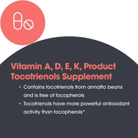 Thumbnail for Allergy Research Group Delta-Fraction Tocotrienols Dietary Supplement - Vitamin E, Cardiovascular Health, Hypoallergenic, Softgels - 90 Count, 125 mg