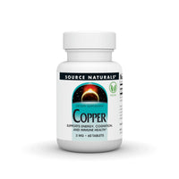 Thumbnail for Source Naurals Copper, Supports Energy, Cognition, and Immune Health*, 3 mg - 60 Tablets
