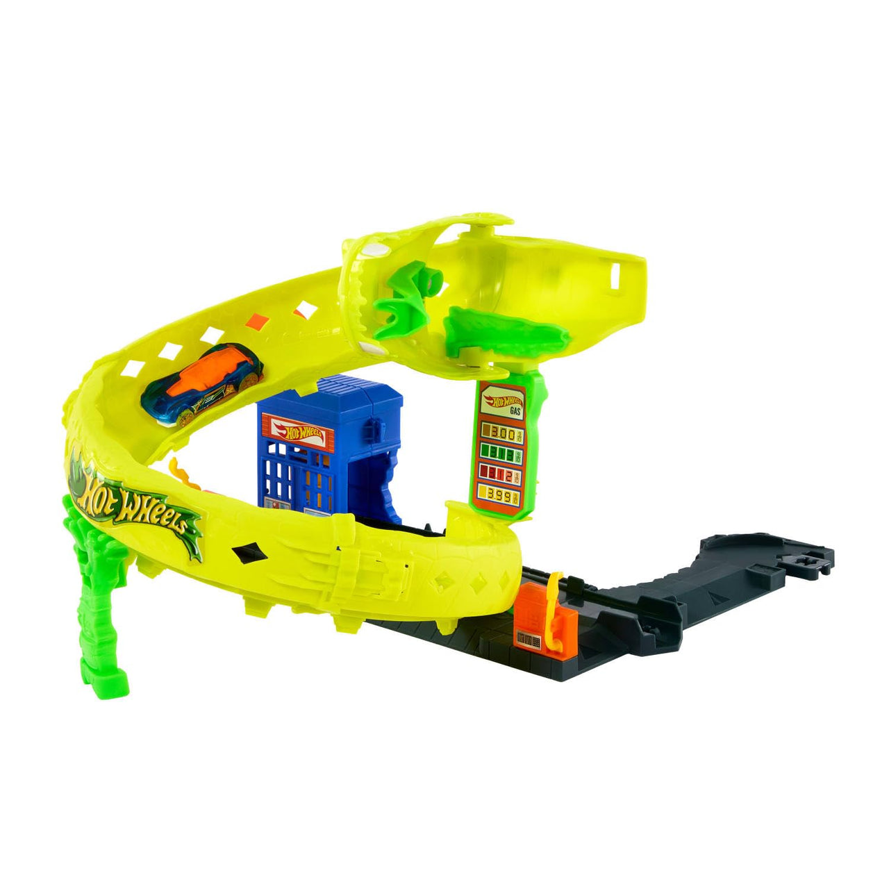 Hot Wheels Snake Spiral Attack Track Set & 1:64 Scale Vehicle