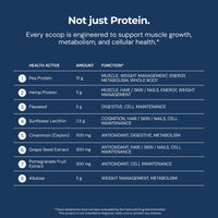Thumbnail for Blueprint Bryan Johnson Longevity Protein - 26G Plant Protein, Non Dairy - Grape Seed Extract - 7.5% Flavanols - Heavy Metal Tested - Vegan, Keto (Original - 30 Servings)