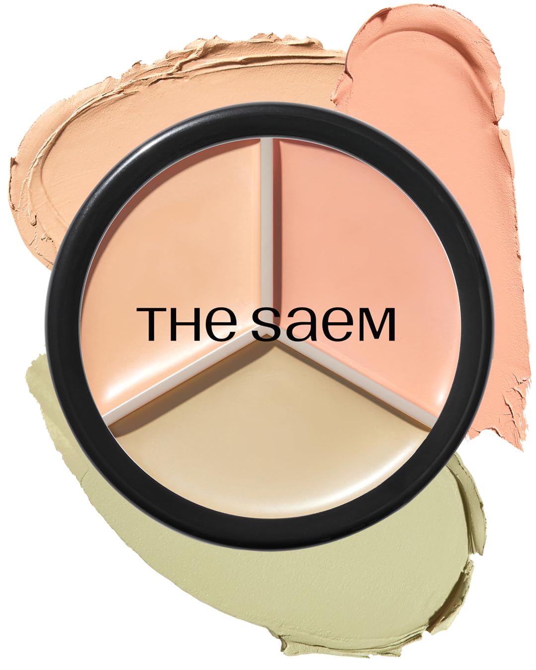 THE SAEM Cover Perfection Triple Pot Concealer 03 Correct Up Beige - for Fair to Light Skin Tone - 3 Color Full Coverage Concealer - Covers Blemishes Spots, Dark Circles, Redness Skin