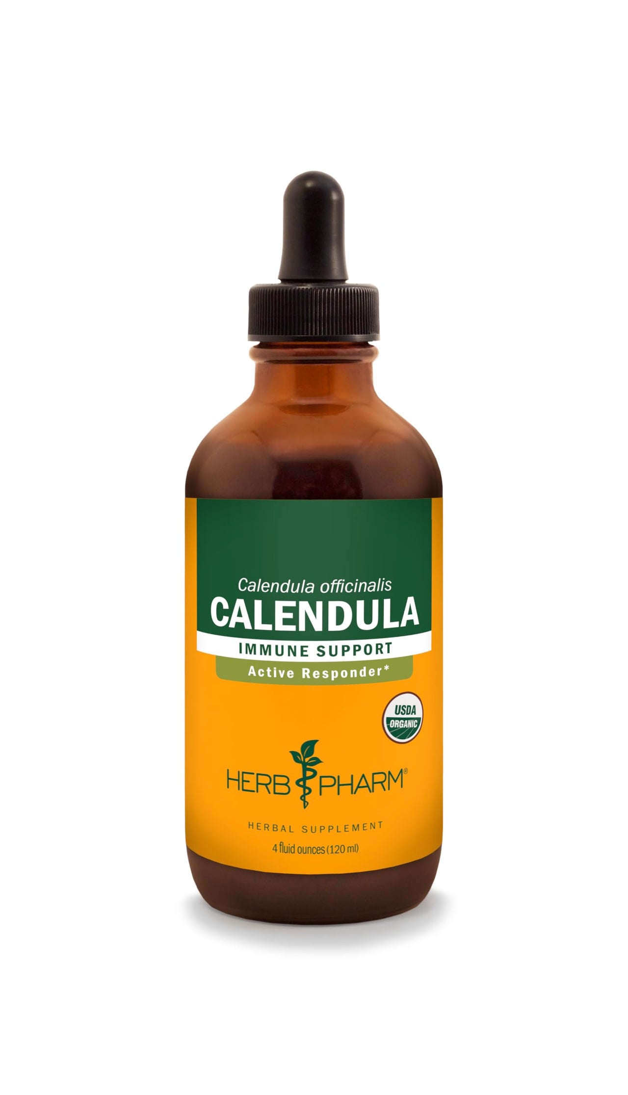 Herb Pharm Certified Organic Calendula Liquid Extract for Minor Pain Support - 4 Ounce